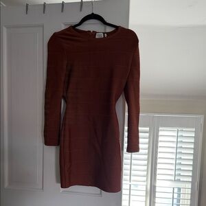 ICON MINI SHEATH DRESS in Coffee